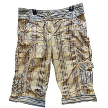 Load image into Gallery viewer, Anthropolgie Ett:Twa Shorts Womens 6 Plaid Patchwork Casual Cargo Pockets Ladies