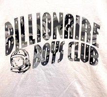 Load image into Gallery viewer, Billionaire Boys Club Shirt Adult Large White Camo Spell Out Arched Logo Mens