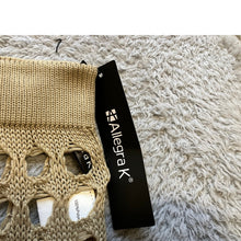 Load image into Gallery viewer, Allegra K Skirt Womens Extra Small Tan Crochet Fringe Cover Up Beachy Swimming