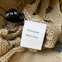 Load image into Gallery viewer, Allegra K Skirt Womens Extra Small Tan Crochet Fringe Cover Up Beachy Swimming