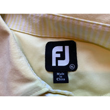 Load image into Gallery viewer, FootJoy Polo Shirt Mens Extra Large Yellow Golf Performance Logo Athleisure