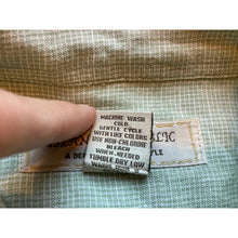 Load image into Gallery viewer, Island Republic Shirt Mens Extra Large Sage Green Linen Button Down Checkered