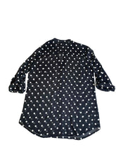 Load image into Gallery viewer, Kut From the Kloth Shirt Womens Small Black Polkadots Button Up Sheer Ladies