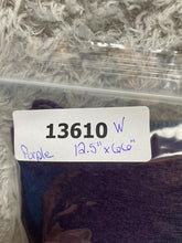 Load image into Gallery viewer, 100% Cashmere Scarf Womens 12.5"X66" Purple Fringe Zig Zag Striped Shawl Scarves