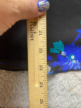 Load image into Gallery viewer, Calvin Klein Shirt Womens Large Black Blue AOP Floral Boho Lined Blouse Boxy