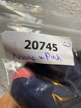 Load image into Gallery viewer, Adidas Sweatshirt Womens Large Navy Pink Three Stripes Hoodie Fleece Ladies