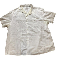 Load image into Gallery viewer, Oak Shirt Adult 3XL XXXL White Cool & Dry Seersucker Button Up Casual Mens