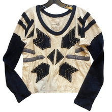 Load image into Gallery viewer, We The Free Free People Shirt Womens Medium Drop Shoulder Oversized Patches Lady