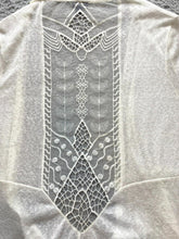 Load image into Gallery viewer, Torrid Sweater Womens 4 4X Ivory Open Front Cardigan Mesh Hippie Boho Nylon Plus
