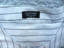 Load image into Gallery viewer, Coofandy Shirt Adult Medium Henley Striped Long Sleeve Casual Camp Mens