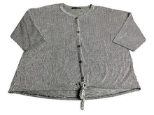 Load image into Gallery viewer, Storybuk Shirt Womens 3XL XXXL Black White Oversized Button Up Tie Blouse Ladies