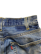 Load image into Gallery viewer, Levi's Jeans Womens 26x27.5 Blue Fade Straight Leg Distressed Thrashed Denim