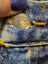 Load image into Gallery viewer, Levi's Jeans Womens 26x27.5 Blue Fade Straight Leg Distressed Thrashed Denim