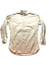 Load image into Gallery viewer, Ralph Lauren Shirt Adult Extra Large Tan Button Up Blue Pony Blaire Casual Mens