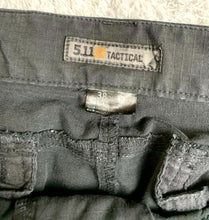 Load image into Gallery viewer, 5.11 Tactical Pants Adult 38x32 Black Cargo Pocket Utility Outdoor Workwear Mens