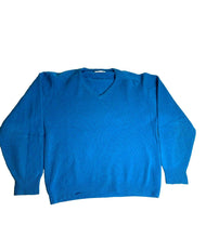 Load image into Gallery viewer, Bernhard Altmann Sweater Adult 42 (Large) Cobalt Blue Virgin Wool Outerwear Mens