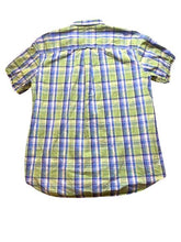 Load image into Gallery viewer, IZOD Shirt Adult Extra Large Button Up Green Blue Saltwater Seaport Poplin Mens