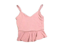 Load image into Gallery viewer, 21 Saints Shirt Womens Large Cropped Peplum Hem Sleeveless Casual Ladies NWT