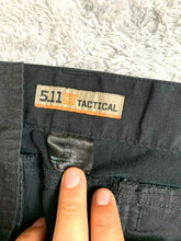 Load image into Gallery viewer, 5.11 Tactical Pants Adult 38x34 Black Cargo Pocket Utility Outdoor Workwear Mens