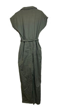 Load image into Gallery viewer, Apricot Jumpsuit Womens Large Army Green Belted Romper Pants MSRP $105 NWT