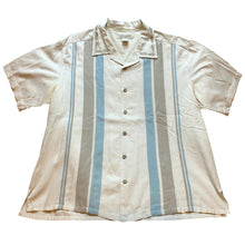Load image into Gallery viewer, Island Republic Shirt Mens Extra Large Embroidered Striped Button Up Beachy