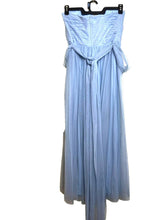 Load image into Gallery viewer, Birdy Grey Dress Womens Medium Blue Bridal Bridesmaid Formal Gown Empire Maxi