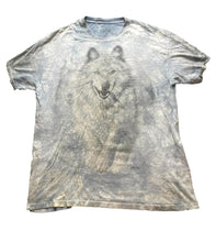 Load image into Gallery viewer, The Mountain Shirt Adult Extra Large Gray Tie Dye Snow Plow Wolf Wolves Mens