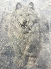 Load image into Gallery viewer, The Mountain Shirt Adult Extra Large Gray Tie Dye Snow Plow Wolf Wolves Mens