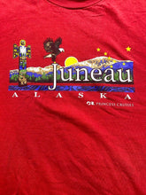 Load image into Gallery viewer, VTG Princess Cruises Shirt Adult 2XL XXL Red Juneau Alaska Single Stitch Mens