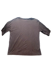 Load image into Gallery viewer, J Jill Shirt Womens Medium Brown Purejill Knit Tunic Seamed Blouse Oversized