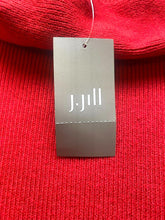Load image into Gallery viewer, J Jill Sweater Women Large Red Turtleneck Oversized Nylon Outerwear MSRP $89 NWT