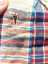 Load image into Gallery viewer, Pendleton Shirt Adult Large Beige Red Blue Oceanside Woolen Mills Madras Mens