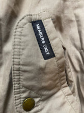 Load image into Gallery viewer, VTG Members Only Jacket Adult 44L Taupe Full Zip Snaps Bomber Outdoor Mens