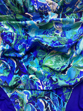 Load image into Gallery viewer, Lauren Ralph Lauren Swimsuit Womens 14 Large Blue Green AOP Flower One Piece