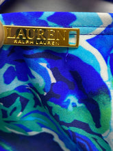 Load image into Gallery viewer, Lauren Ralph Lauren Swimsuit Womens 14 Large Blue Green AOP Flower One Piece