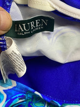 Load image into Gallery viewer, Lauren Ralph Lauren Swimsuit Womens 14 Large Blue Green AOP Flower One Piece