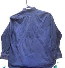Load image into Gallery viewer, Ralph Lauren Button Up Shirt Adult Extra Large Navy Blue Long Sleeve Polo Men