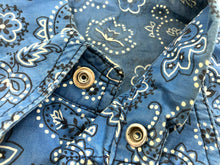 Load image into Gallery viewer, Mountain Products Corp Shirt Adult Medium AOP Paisley Flower Button Up Mens