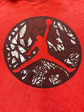 Load image into Gallery viewer, Air Jordan Shirt Adult Large Red Faded Jumpman Branded Circle Basketball MJ Mens