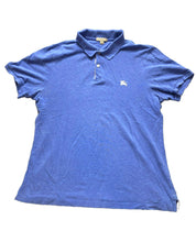 Load image into Gallery viewer, Burberry Brit Shirt Adult Large Blue Equestrian Knight Logo Preppy Polo Mens