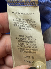 Load image into Gallery viewer, Burberry Brit Shirt Adult Large Blue Equestrian Knight Logo Preppy Polo Mens