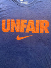 Load image into Gallery viewer, Nike Shirt Adult 2XL Navy Blue Unfair Swoosh Logo Standard Fit Activewear Mens