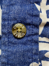 Load image into Gallery viewer, Cooke Street Shirt Adult Large Blue White AOP Flower Honolulu Hawaiian Aloha Men