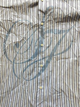Load image into Gallery viewer, Sean John Shirt Adult 3XL XXXL Blue White Striped Button Up Casual Dress Mens