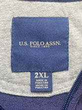 Load image into Gallery viewer, US Polo Assn Sweater Adult 2XL XXL 1/4 Zip Mock Neck Embroidered Logo Mens