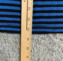 Load image into Gallery viewer, Lauren Ralph Lauren Shirt Womens 1X Blue Black Striped Boat Neck Plus Ladies