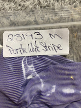 Load image into Gallery viewer, FootJoy Polo Shirt Adult Purple White Striped Golf Performance Preppy Mens