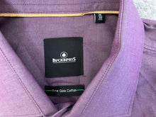 Load image into Gallery viewer, Blackberrys Shirt Adult Medium Fine Giza Button Up Long Sleeve Iridescent Mens