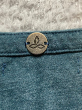 Load image into Gallery viewer, Prana Shirt Womens Extra Large Teal Ruffle Trim Nitty Blouse Casual Ladies