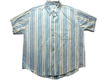Load image into Gallery viewer, Fieldmaster Shirt Adult Extra Large Button Up Pocket Casual Camp Striped Mens